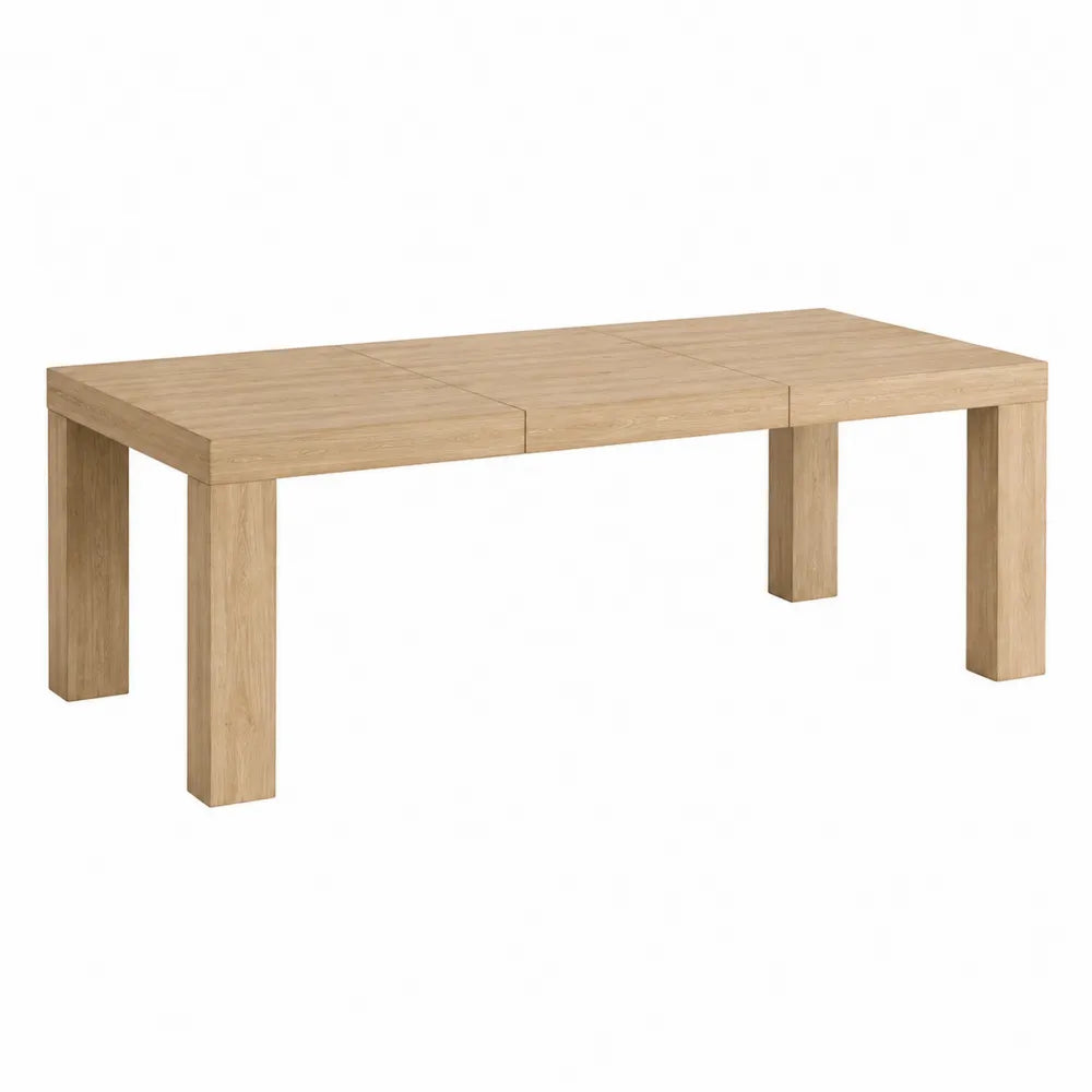 Rectangular Extendable Wood Dining Table 200cm